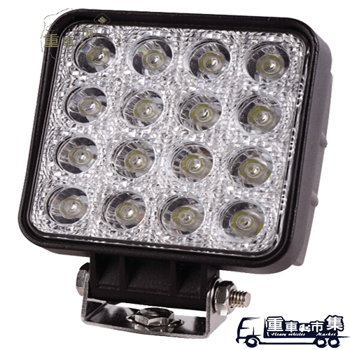 [重車市集] 48W聚光方形白光LED工作燈 照明燈 | 彰化重車市集
